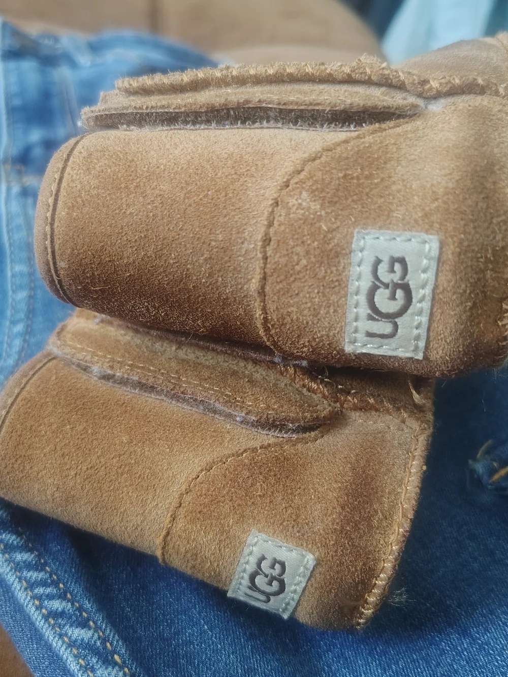 UGG Kids Chestnut Suede Mini Boots